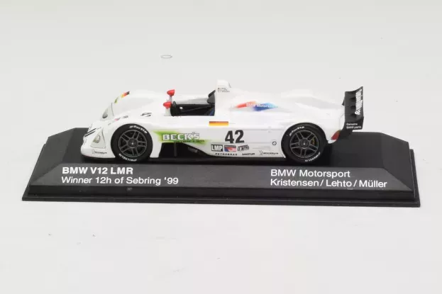 Minichamps Bmw V12 Lmr Team Bmw Motorsport N 42 Winner 12h Sebring 1999 T.kristensen J.j.lehto J.muller 1:43 80429418137